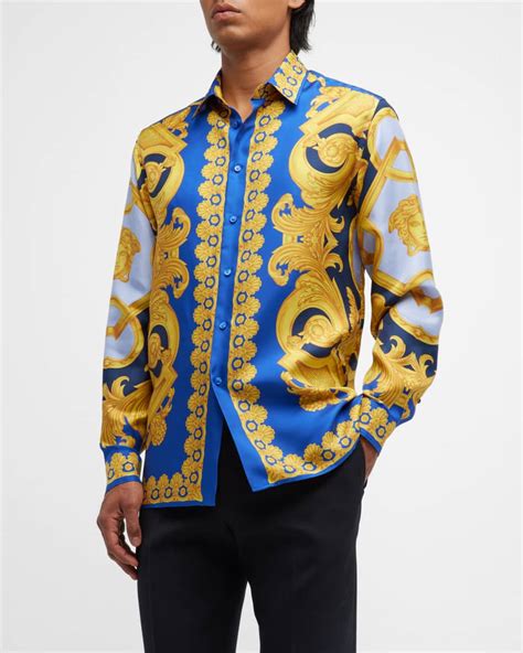 versace tops men|versace shirts men.